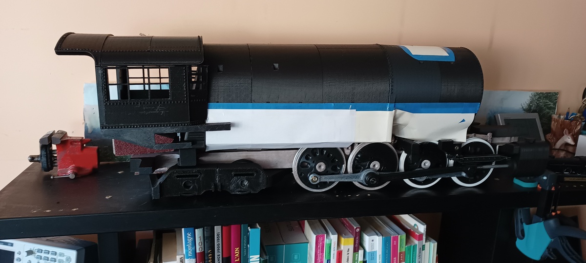 Préparation peinture Locomotive Big Boy