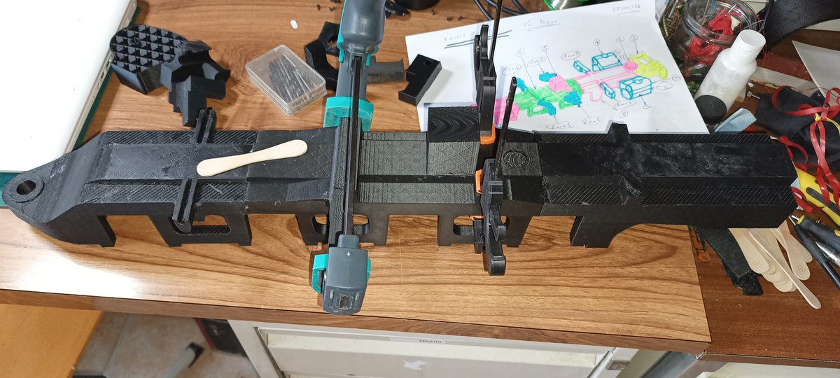 Collages partie avant Locomotive Big Boy