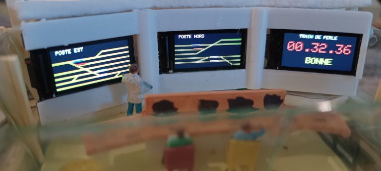 Toit amovible du Poste pour une meilleure découverte de l'intérieur de la maquette