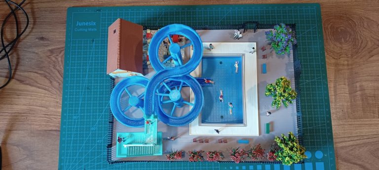 Piscine vue de dessus