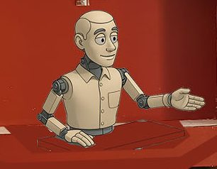 Vue sympa du guichetier, en fait Chef de gare, il ne lui manque que sa péruque et sa casquette